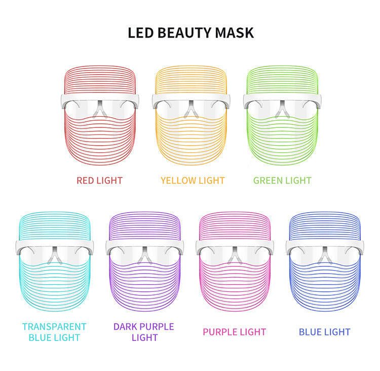Aura Light Beauty™ 7-Color LED Facial Mask | At-Home Light Therapy for Radiant Skin