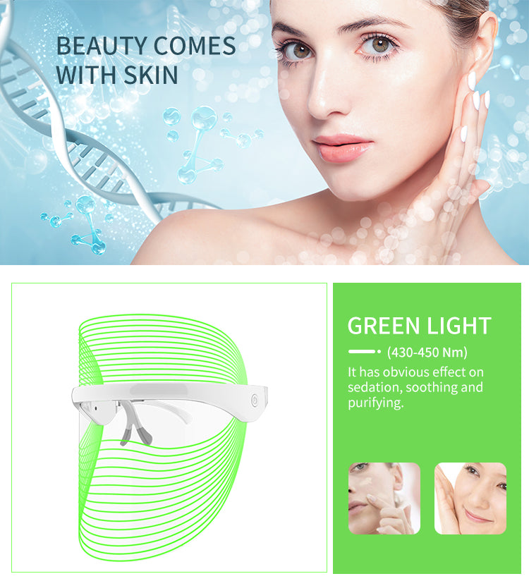 Aura Light Beauty™ 7-Color LED Facial Mask | At-Home Light Therapy for Radiant Skin
