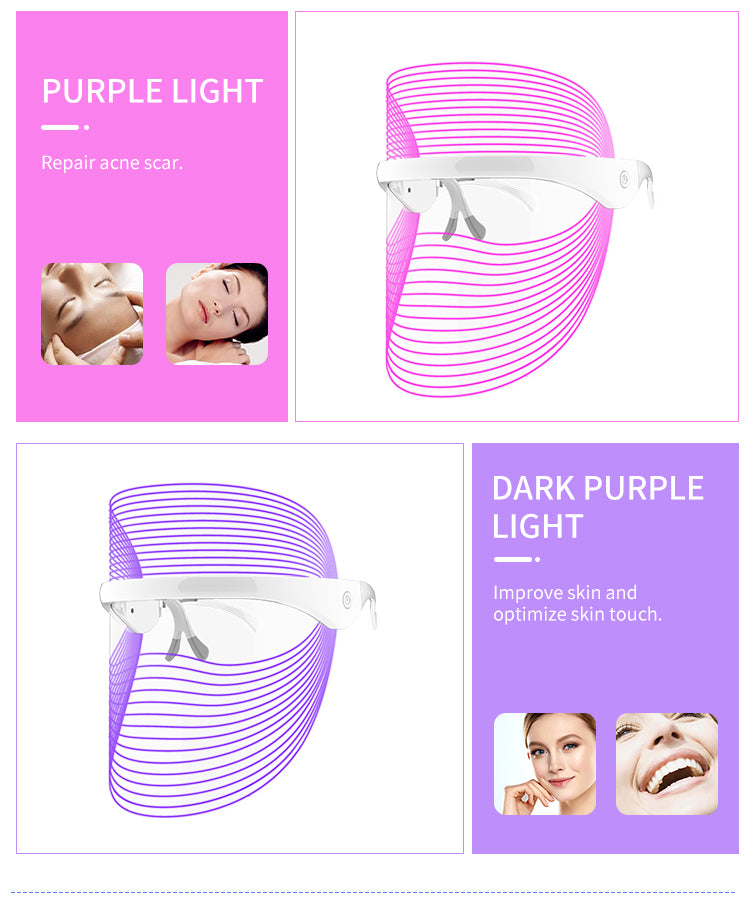 Aura Light Beauty™ 7-Color LED Facial Mask | At-Home Light Therapy for Radiant Skin