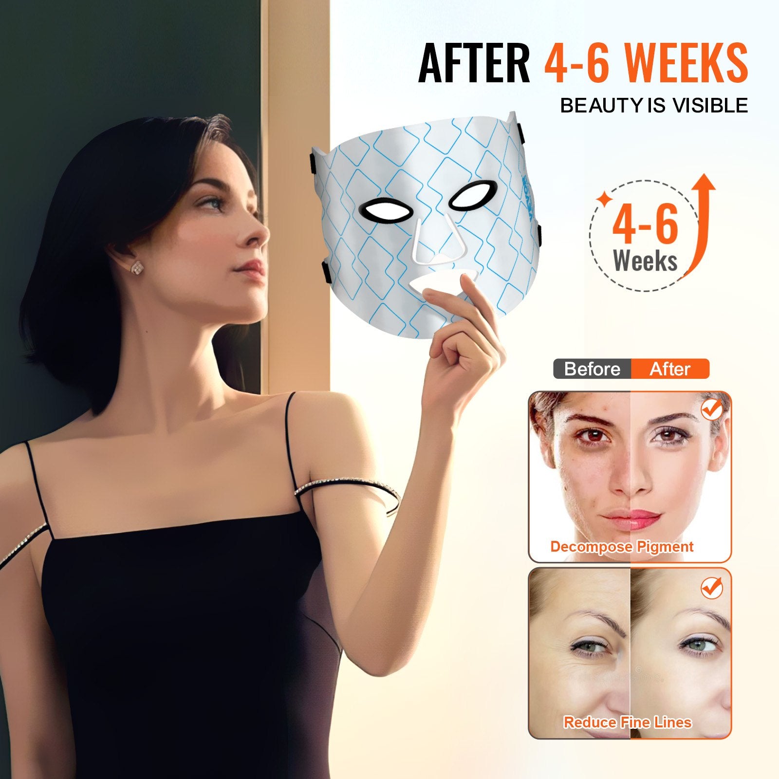 Auralight Pro™ Red Light Therapy Mask — 7-Color LED + NIR Technology