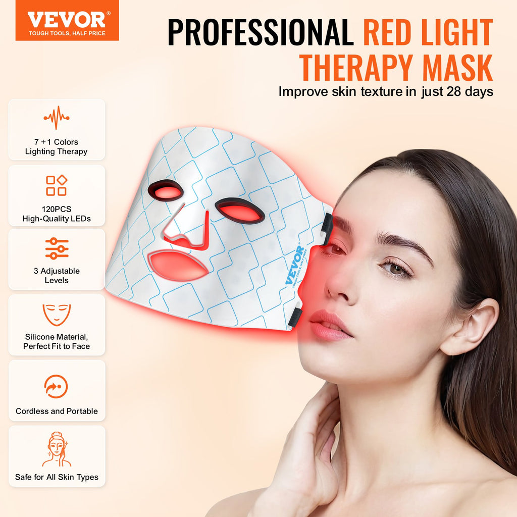 Auralight Pro™ Red Light Therapy Mask — 7-Color LED + NIR Technology