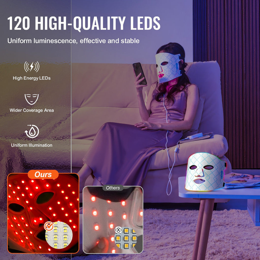 Auralight Pro™ Red Light Therapy Mask — 7-Color LED + NIR Technology